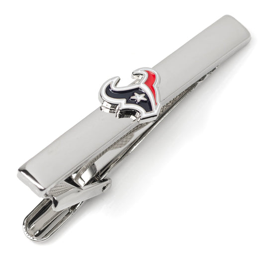 Houston Texans silver tie clip – officially licensed NFL men’s accessory