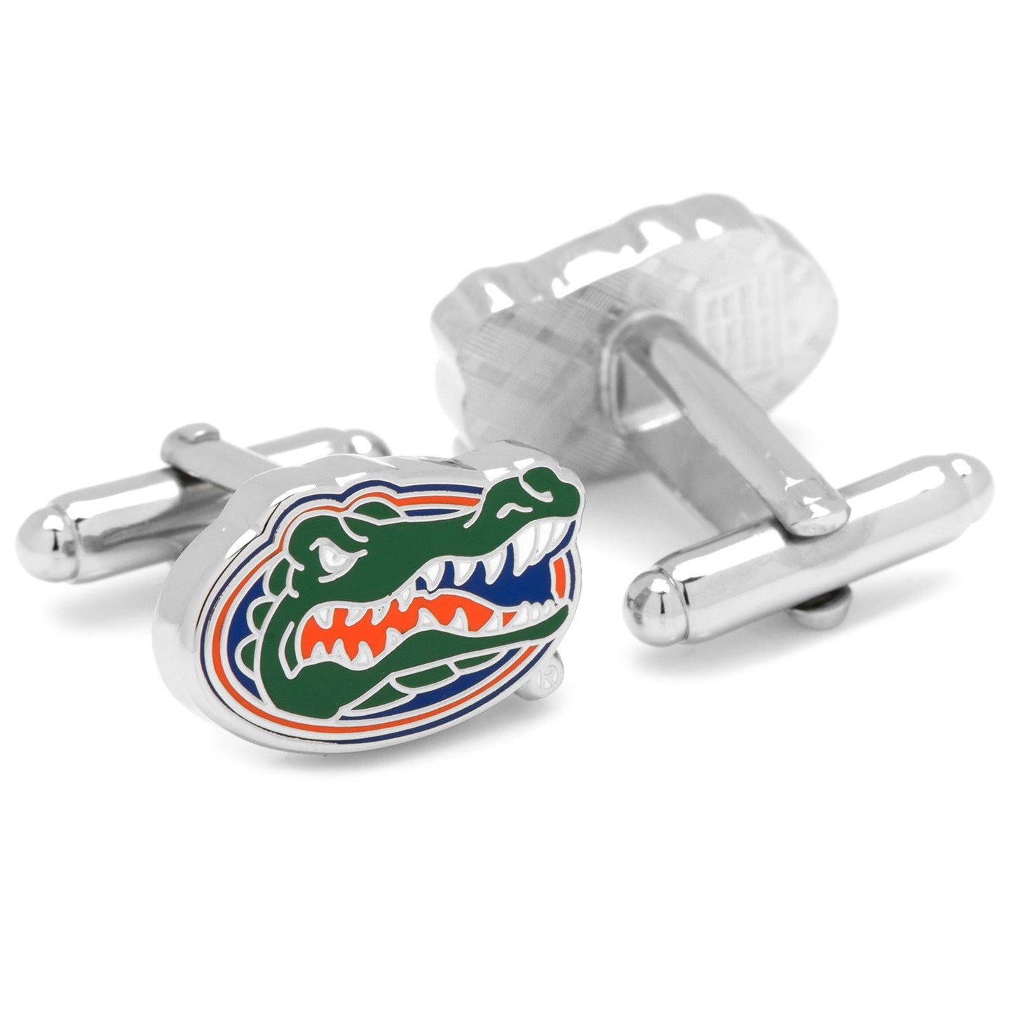 Cufflinks with a gator logo on a white background NCAA University of Florida Gators Cufflinks