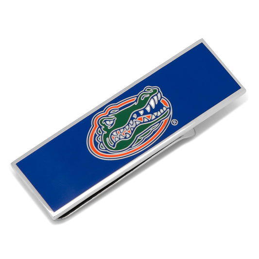 Blue money clip with a gator logo on a white background NCAA University of Florida Gators Money Clip