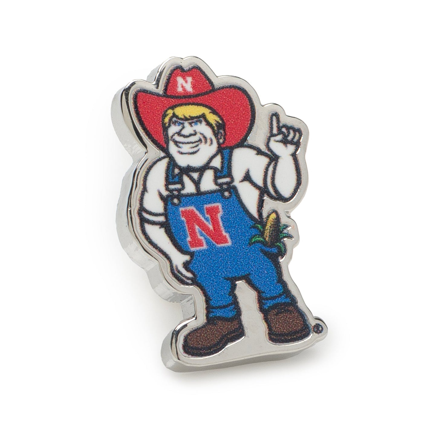 NCAA Nebraska Herbie Husker Mascot Lapel Pin