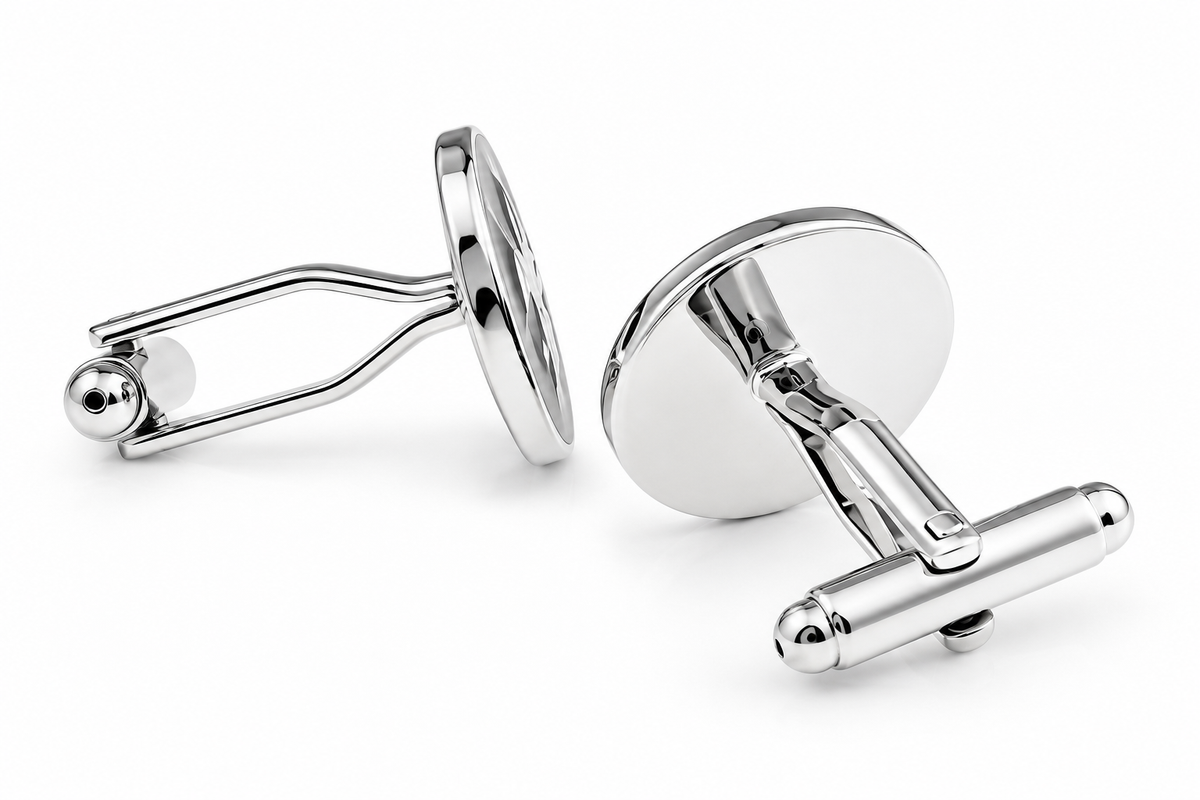 Fleur de Lis Cufflinks backside