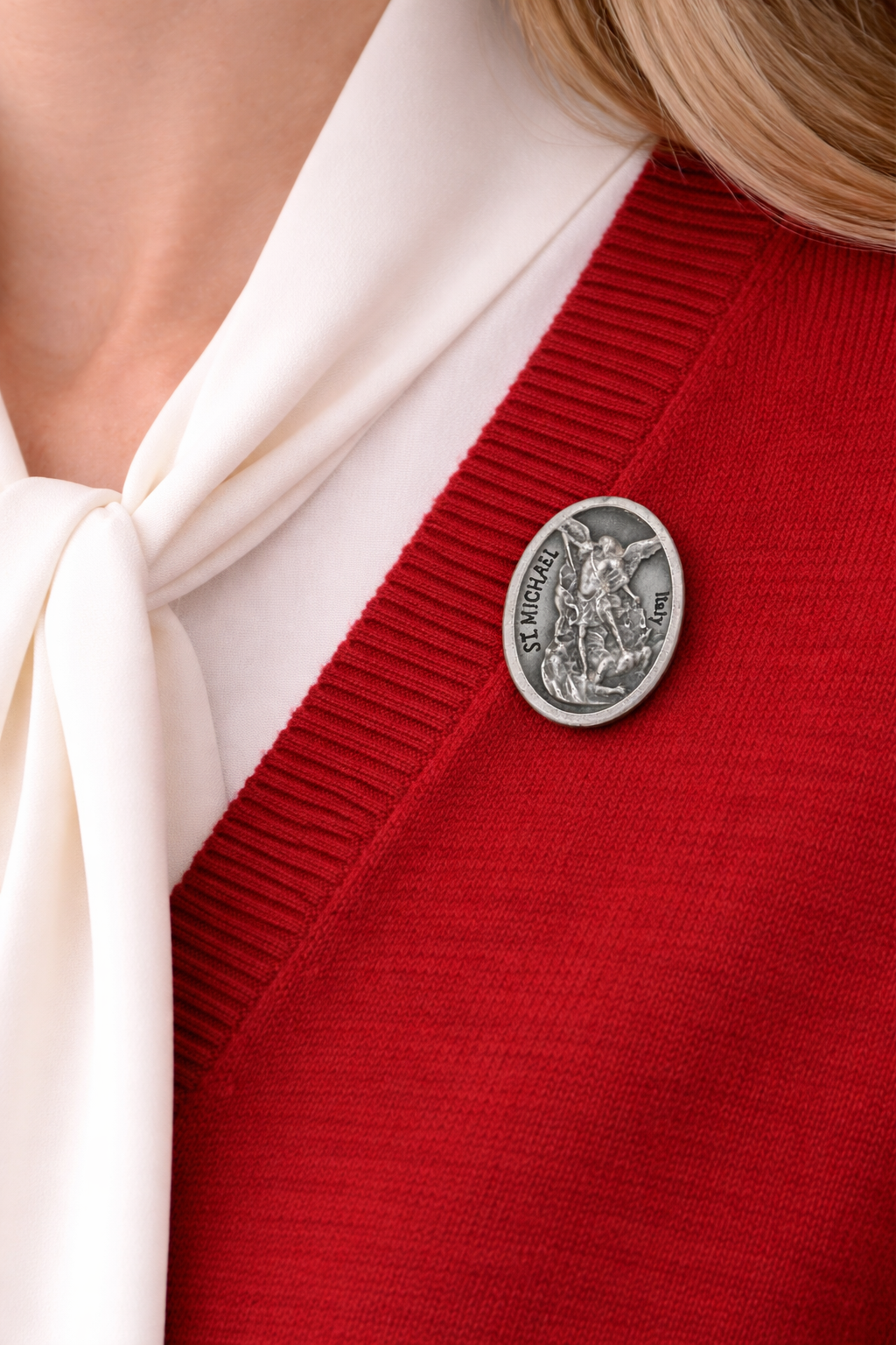 Religious St. Michael lapel pin for men and women