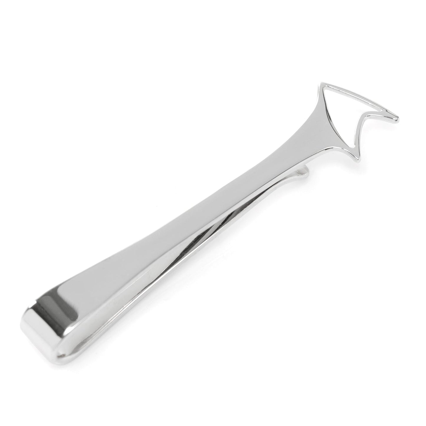 Star Trek Sterling Silver Cutout Delta Shield Tie Bar