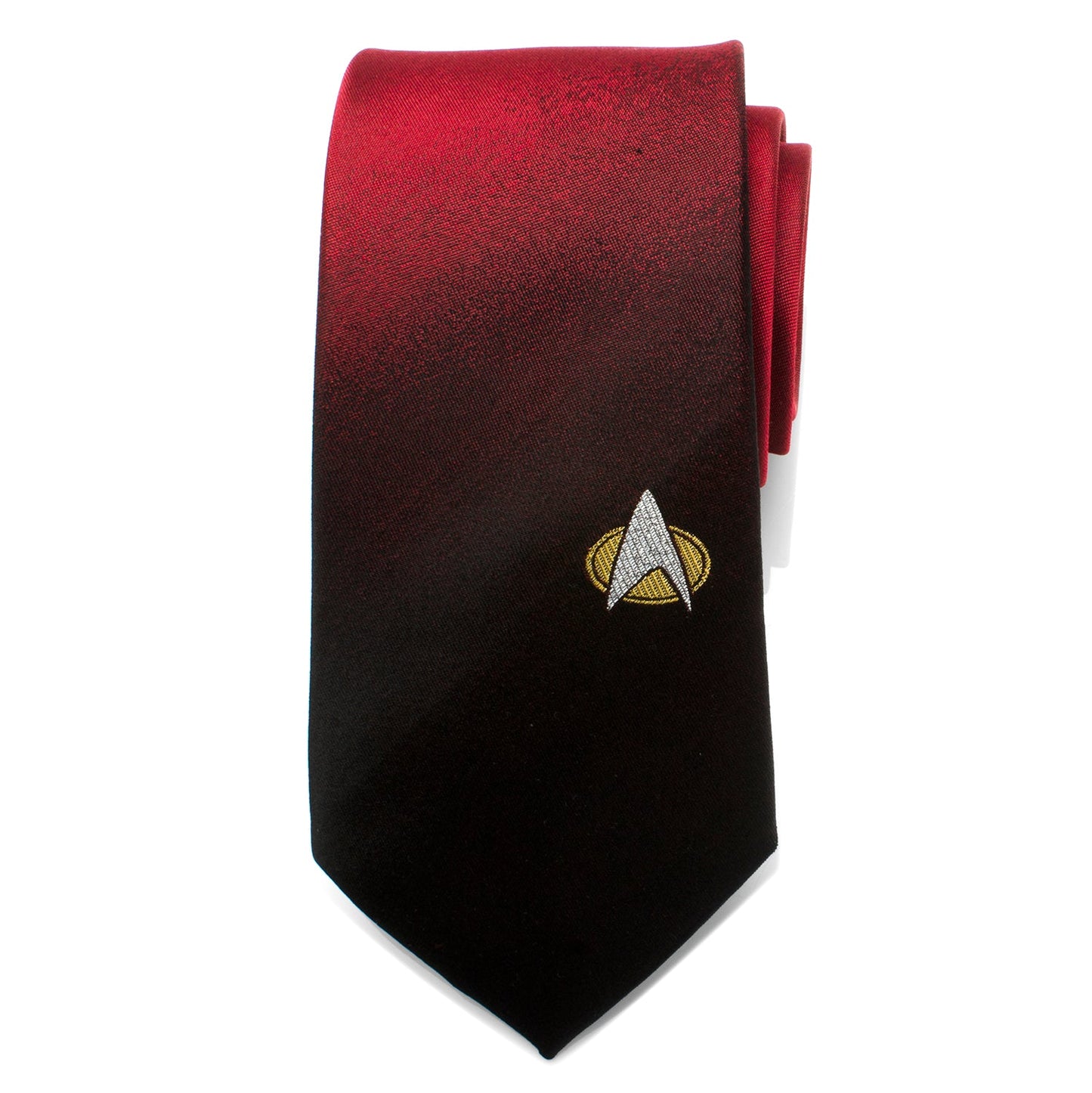Star Trek TNG Shield Red Ombre Men's Tie