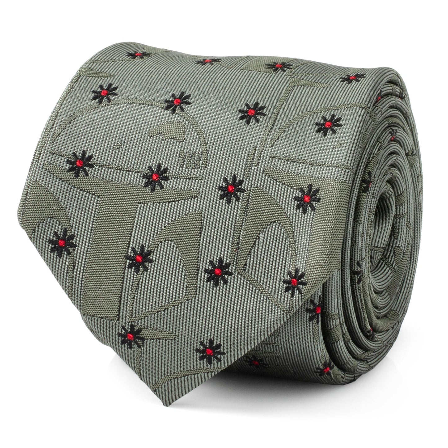 Star Wars Boba Fett Green Floral Motif Tie