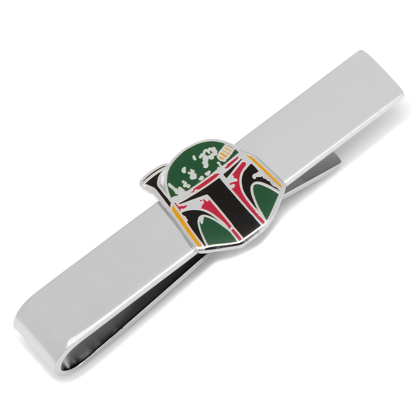 Tie clip with a Star Wars design on a white background
