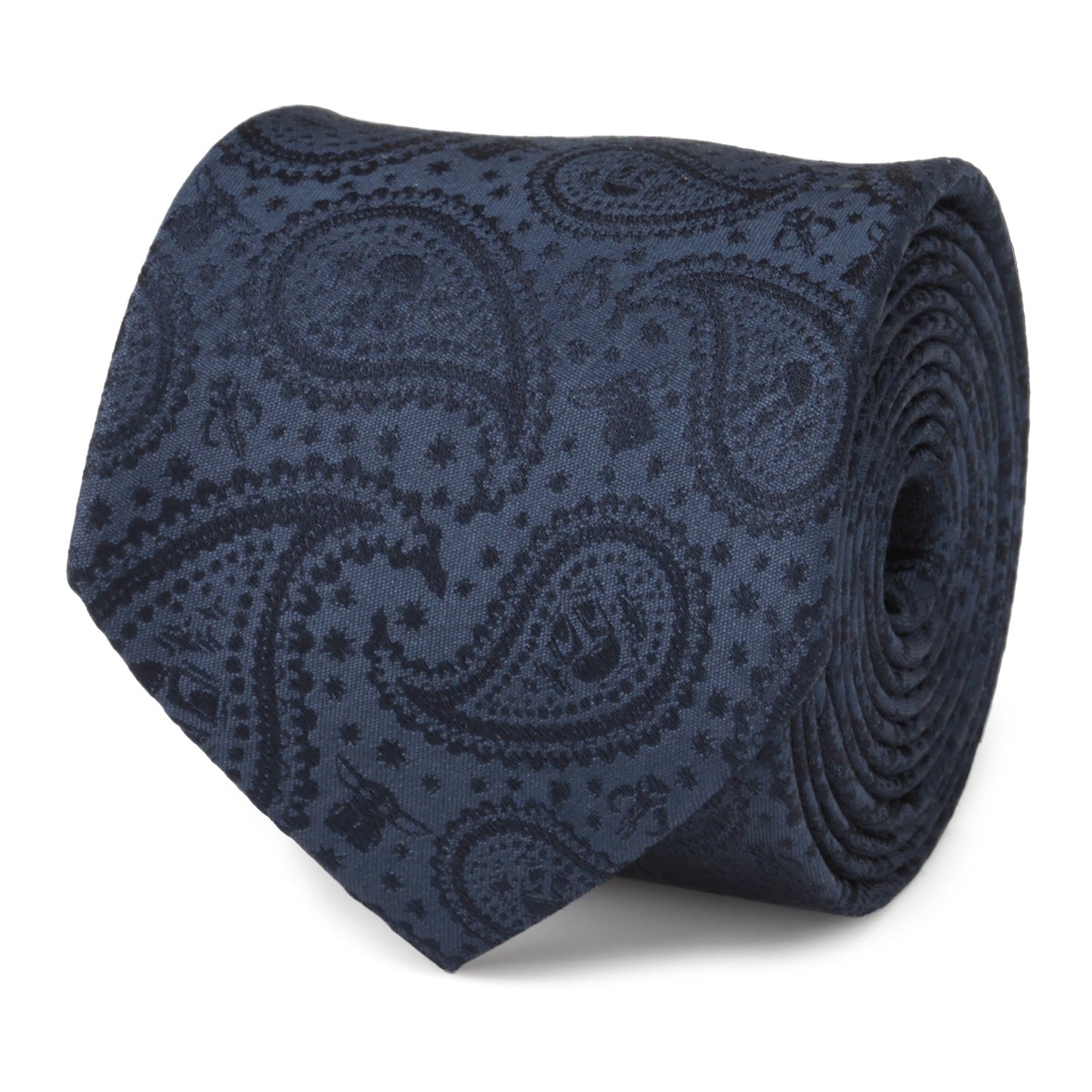 Star Wars Mandalorian and Grogu Navy Paisley Tie, Grogu Tie Bar, and Lapel Pin Gift Set