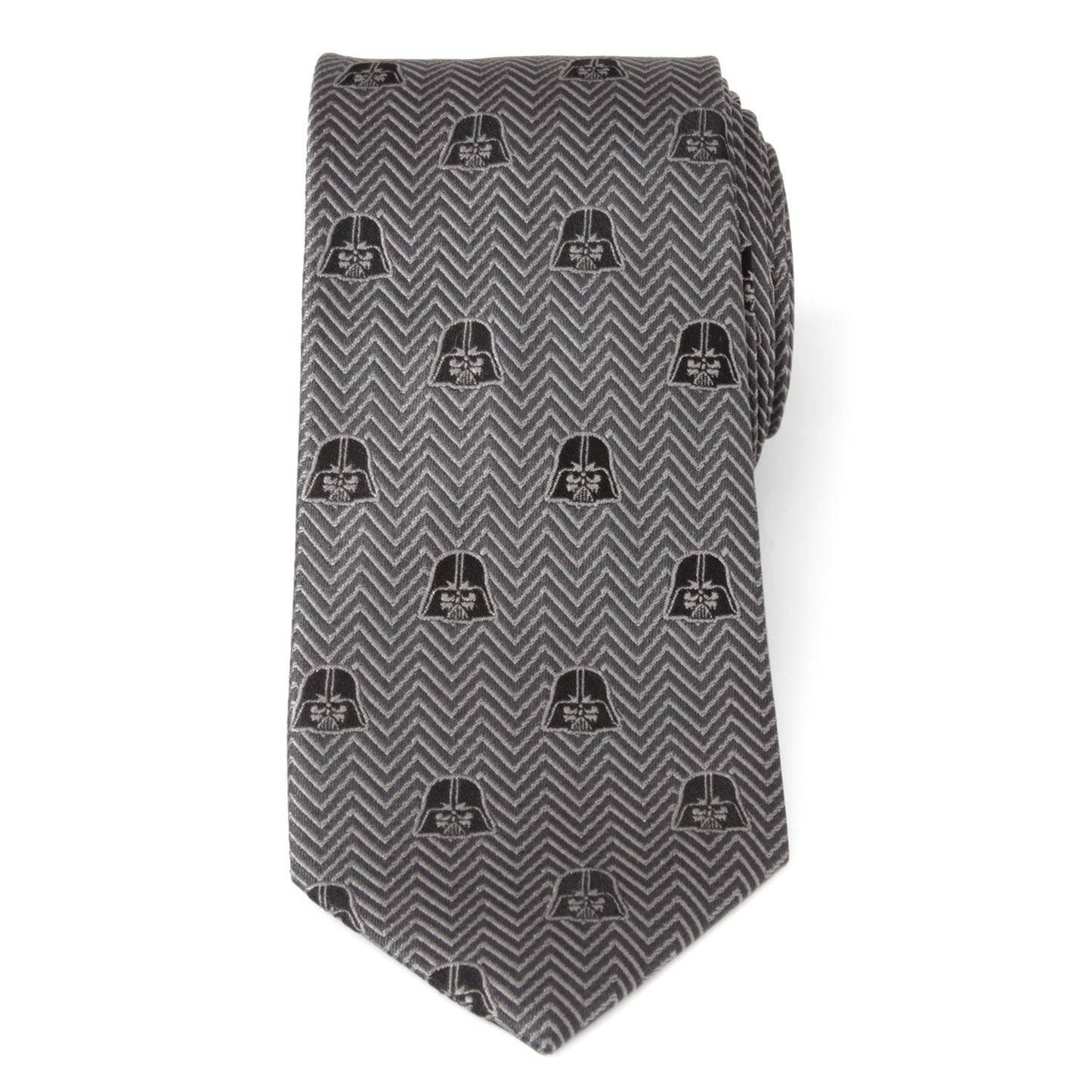 Star Wars Darth Vader Black and Gray Herringbone Tie