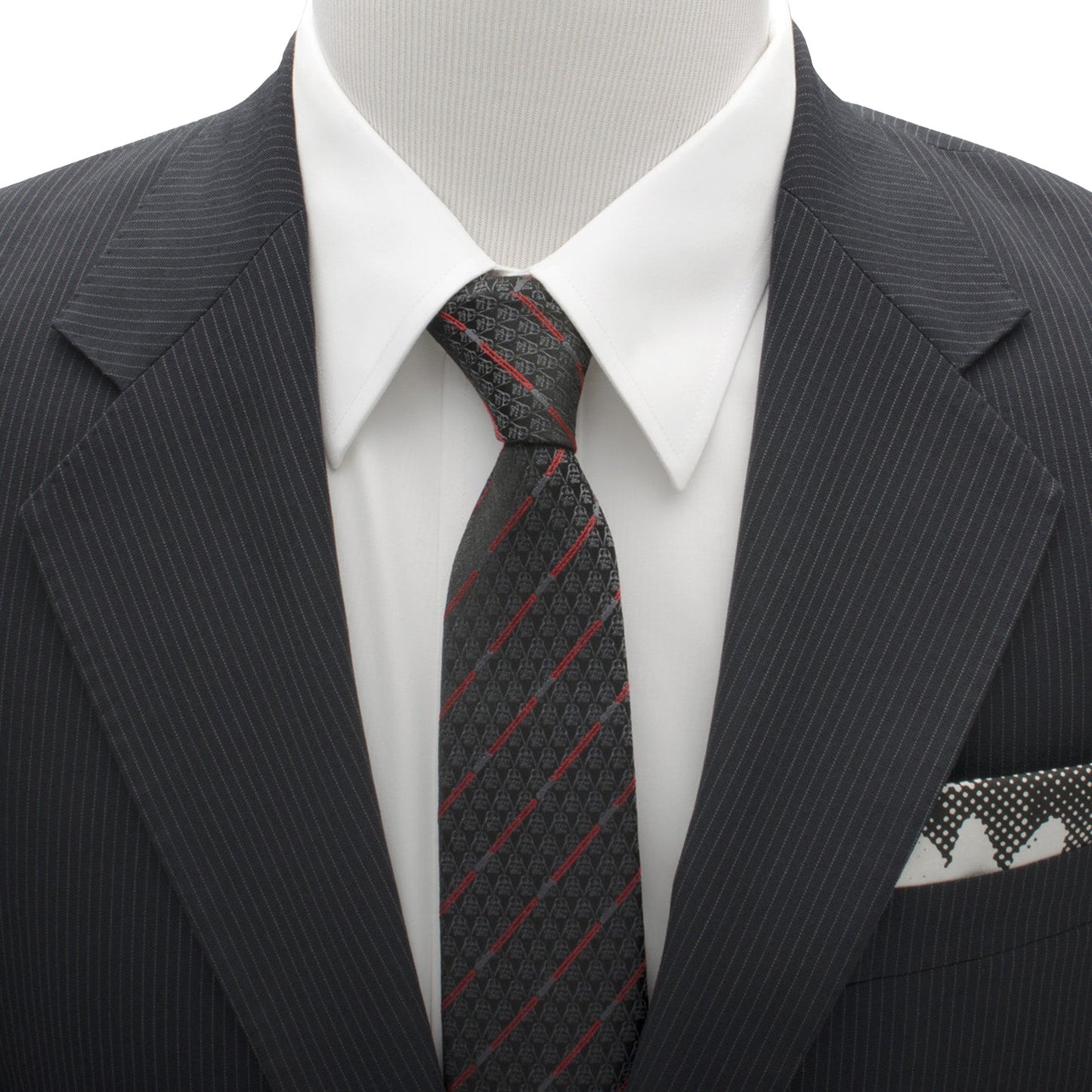 Star Wars Darth Vader LIGHTSABER Black and Red Striped Tie