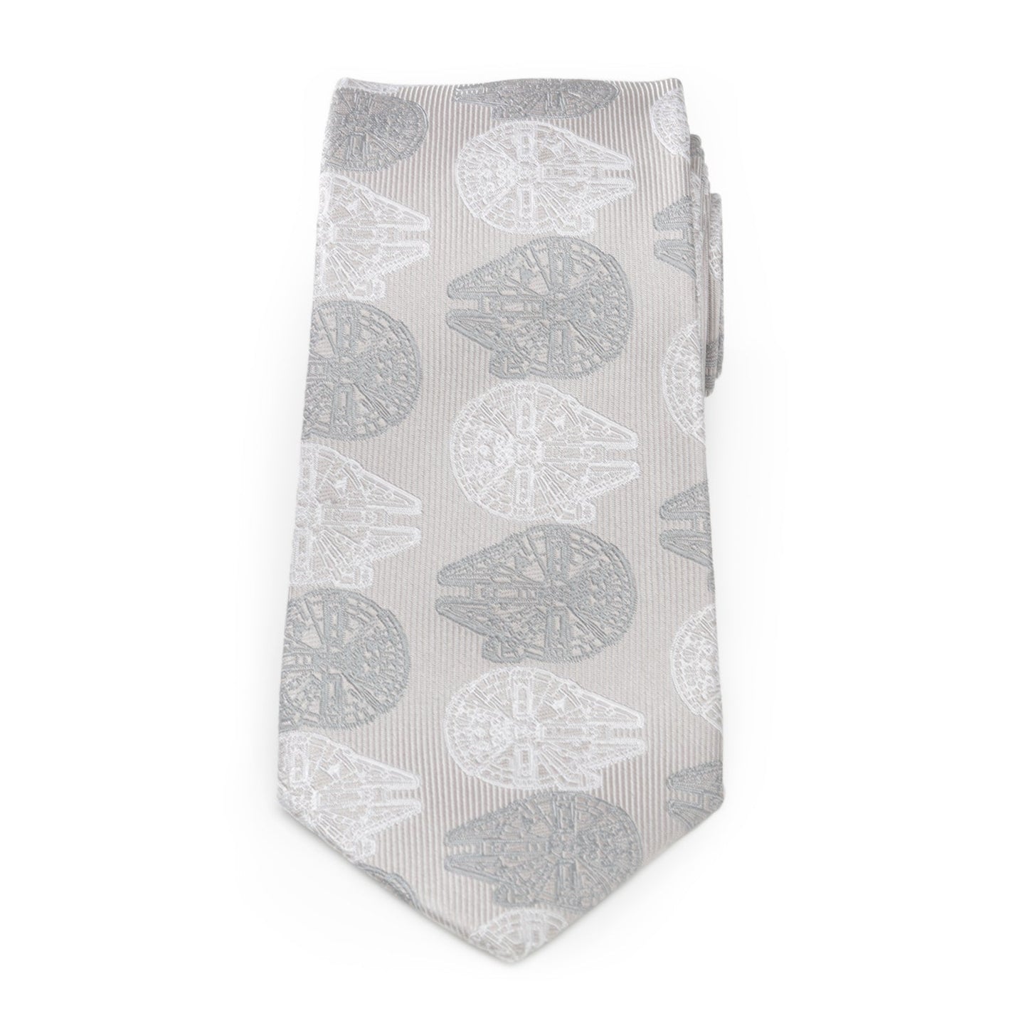 Star Wars Millennium Falcon White and Gray Checkered Tie
