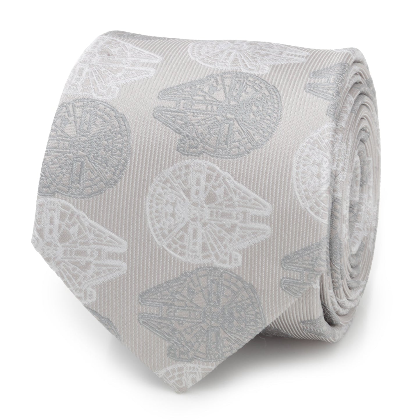 Star Wars Millennium Falcon White and Gray Checkered Tie