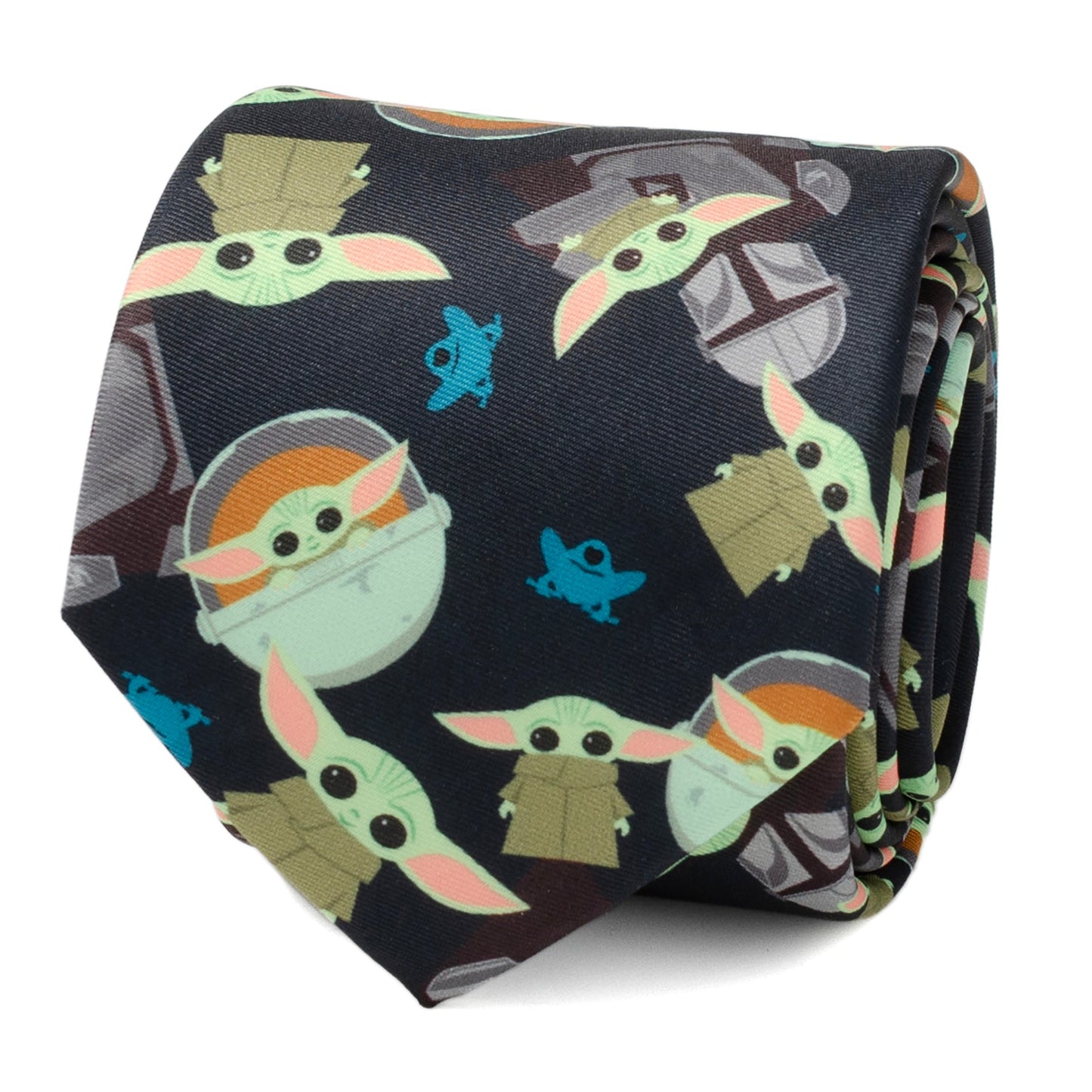 Mando Grogu Navy Men's Tie