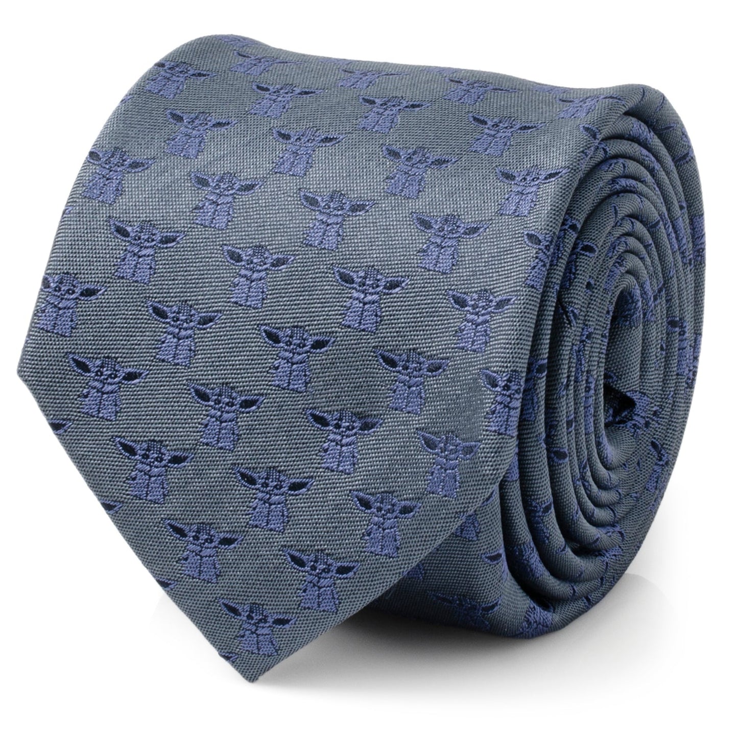 Star Wars Grogu Blue Tonal Tie
