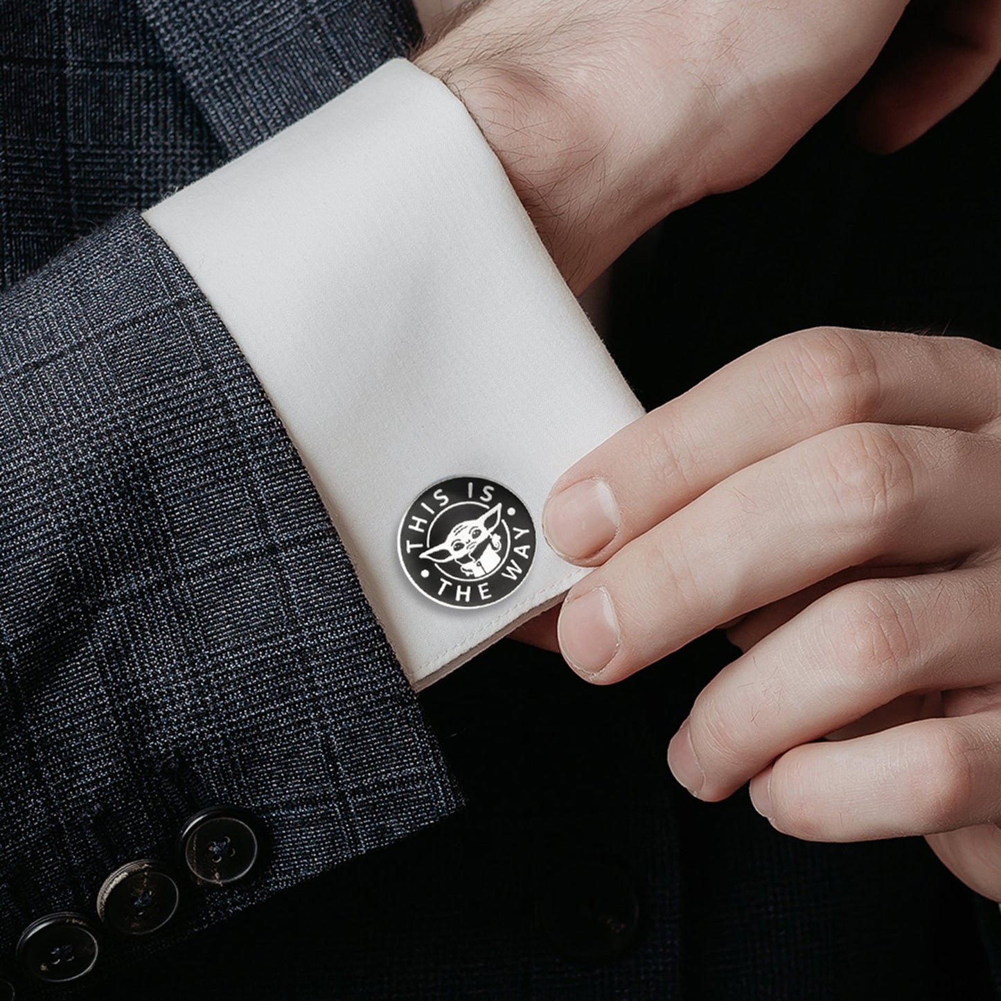 Star Wars Grogu "This Is The Way" Cufflinks