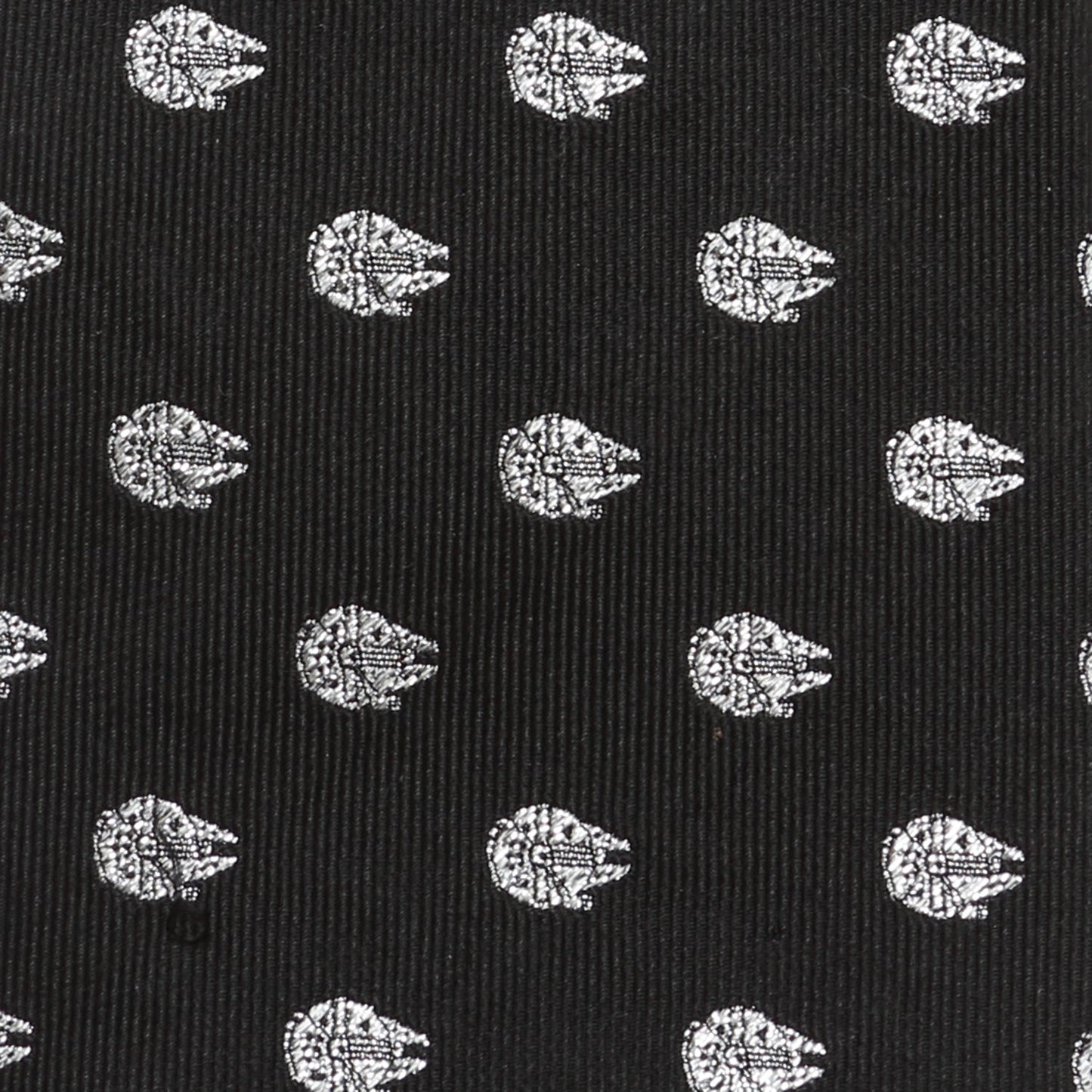 Star Wars Millennium Falcon Metallic Silver and Black Tie