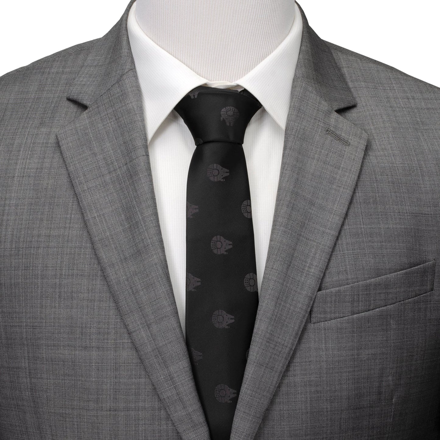 Star Wars Millennium Falcon Black Tonal Tie