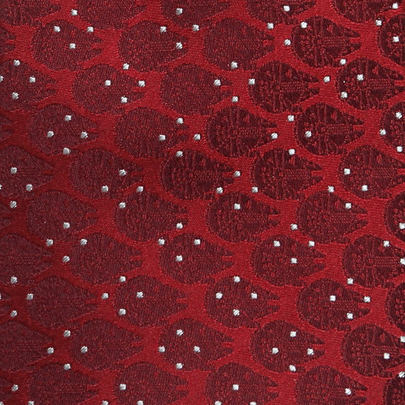 Star Wars Millennium Falcon Red and White Dot Tie
