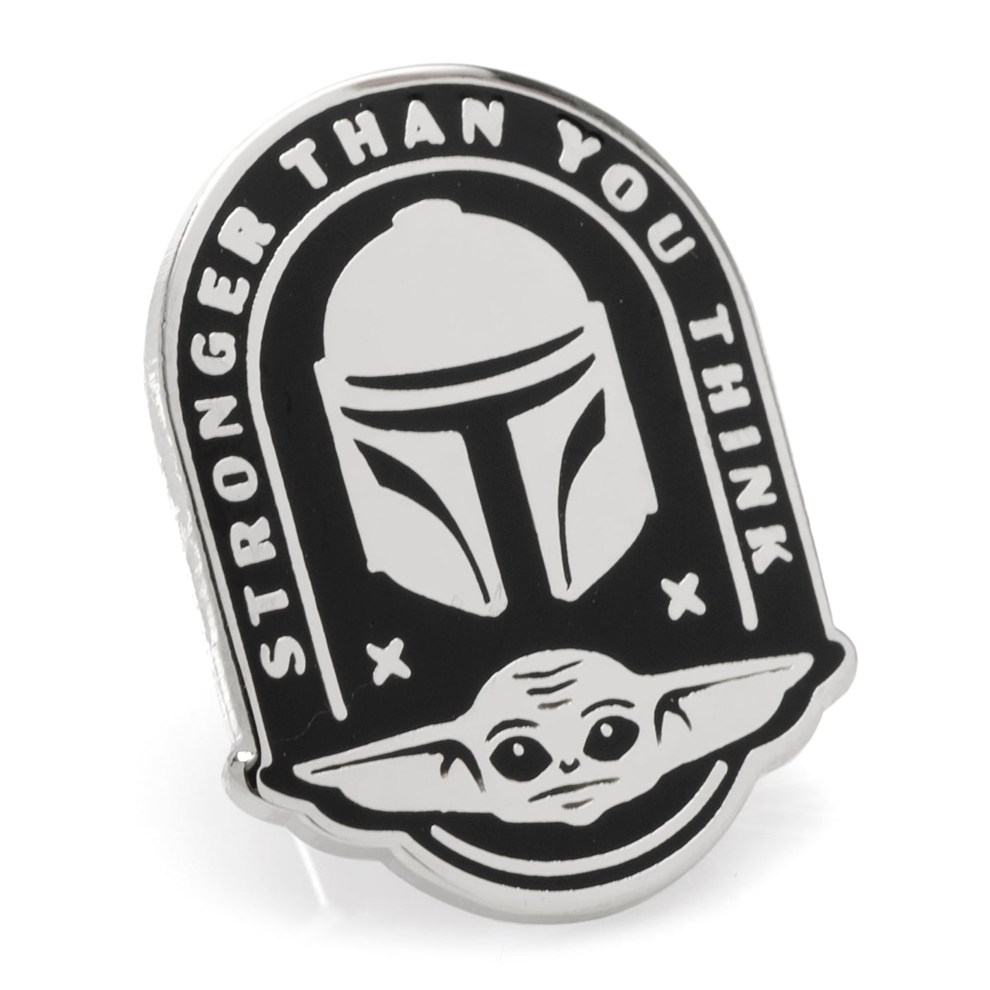 Star Wars Mandalorian and Grogu Stronger Than You Think Lapel Pin