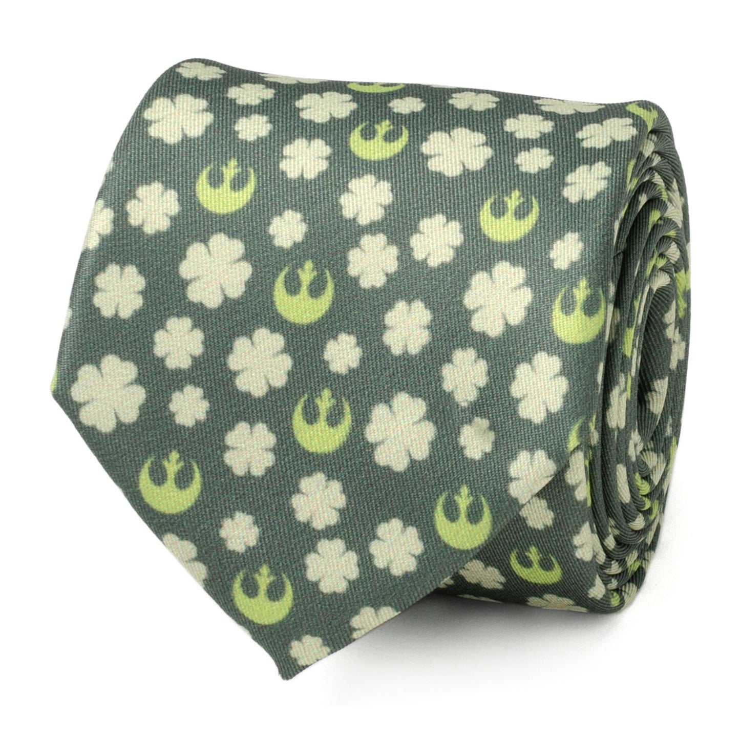 Star Wars Rebel Alliance Crest and Shamrock Green Tie