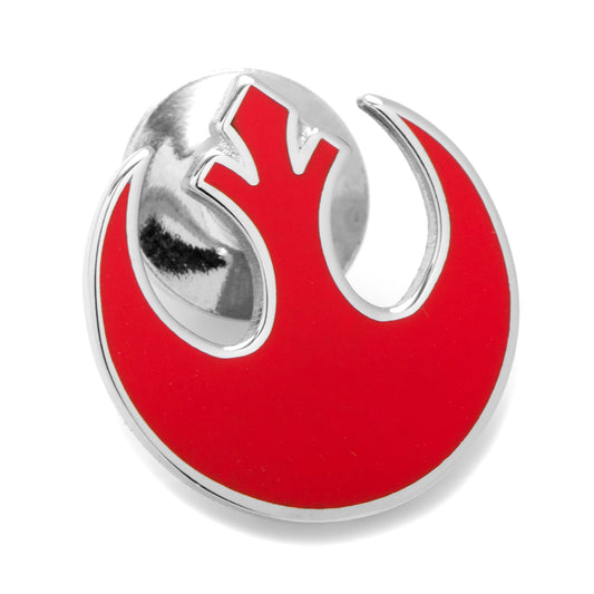 Red and silver emblem with a stylized 'X' on a white background