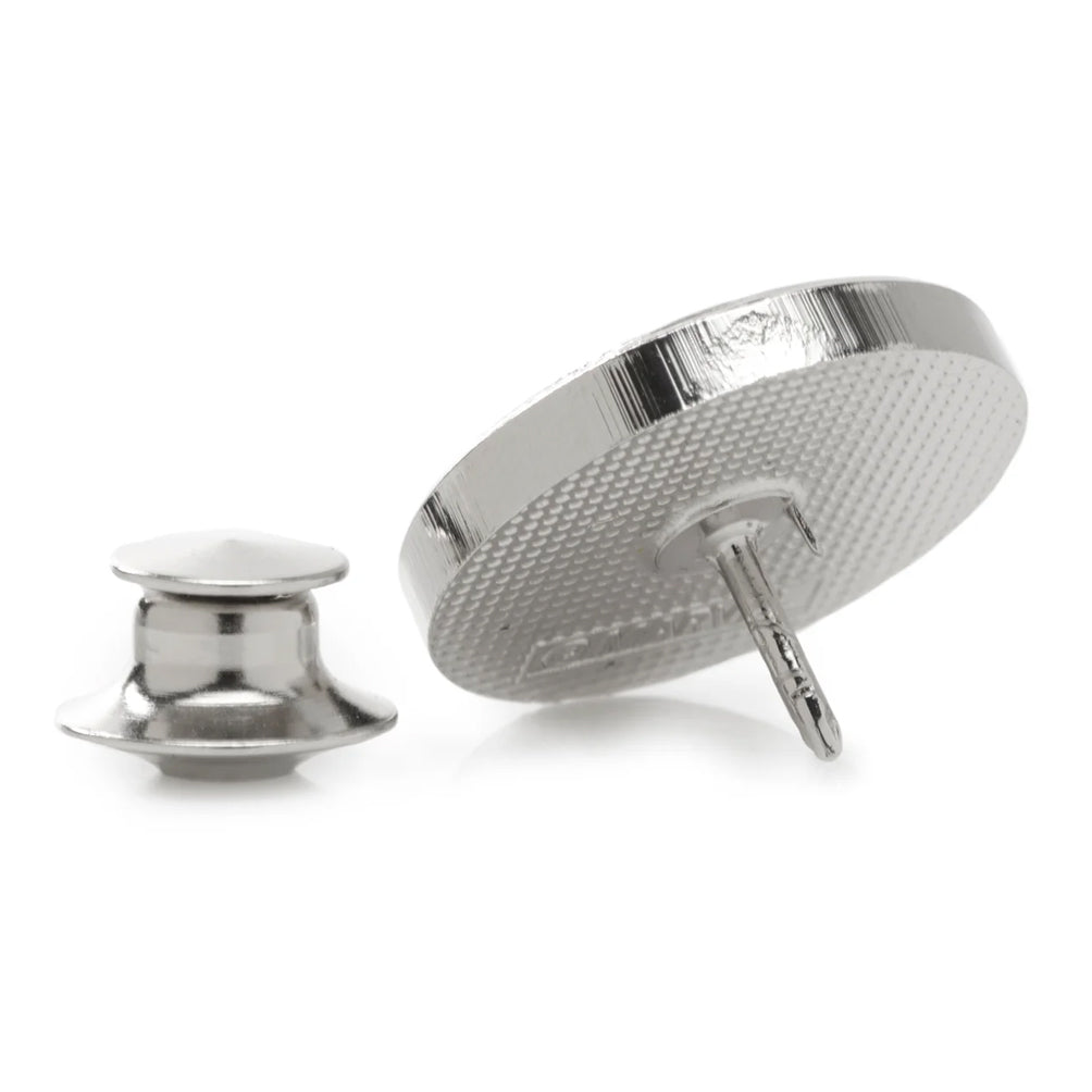 Silver textured round objects on a white background