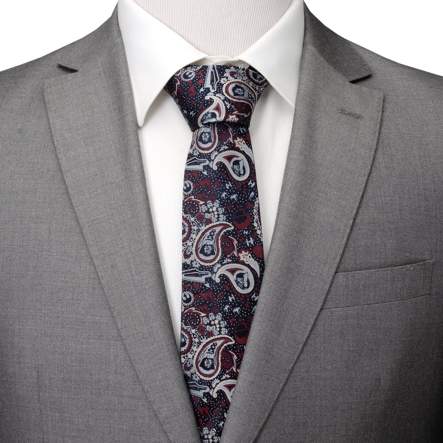 Star Wars Darth Vader Navy Multicolored Paisley Tie