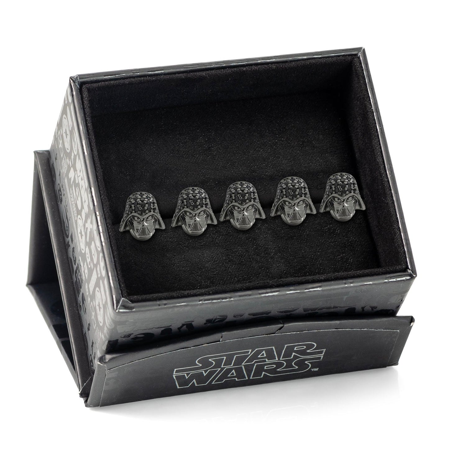 Star Wars Darth Vader earrings in a branded box