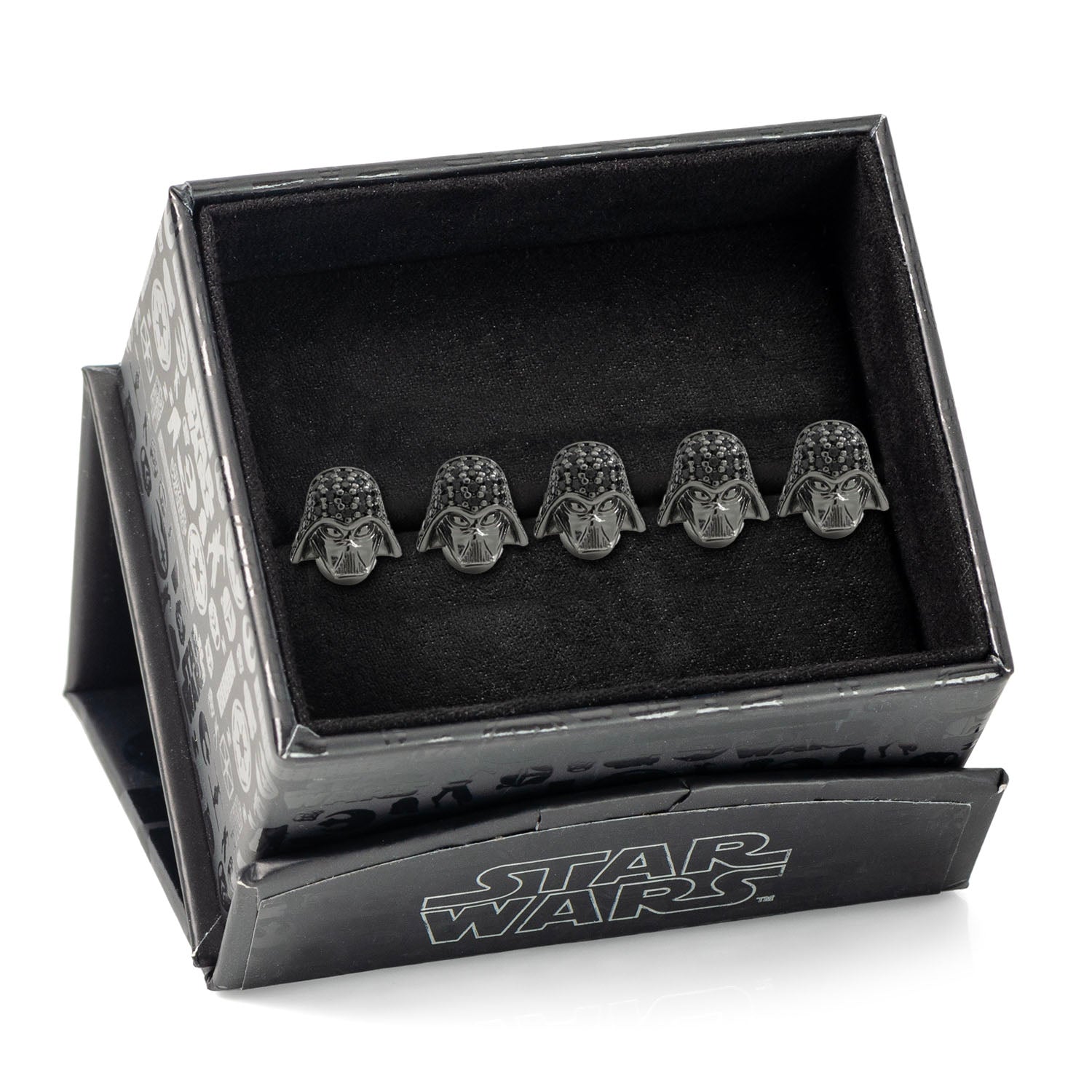 Star Wars Darth Vader earrings in a branded box