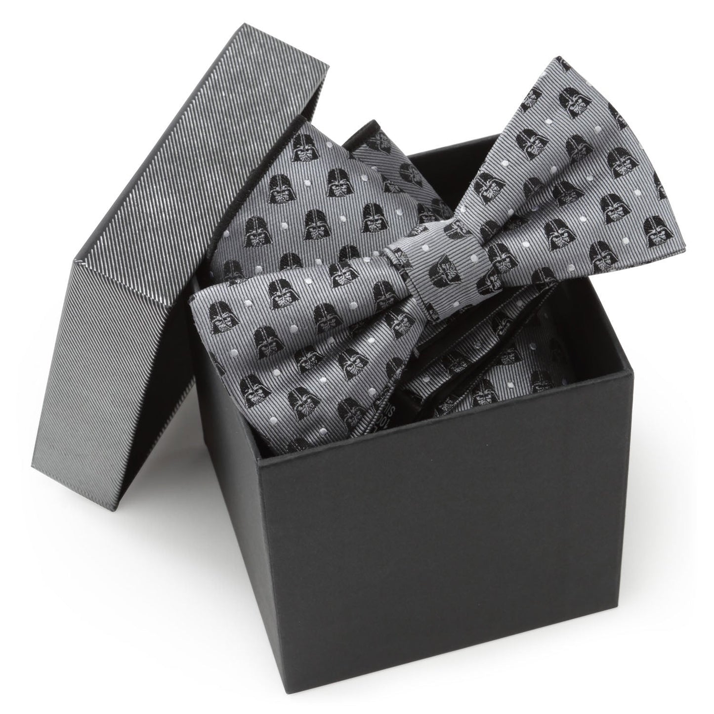 Star Wars Darth Vader Gray Polka Dot Bow Tie and Pocket Square Gift Set