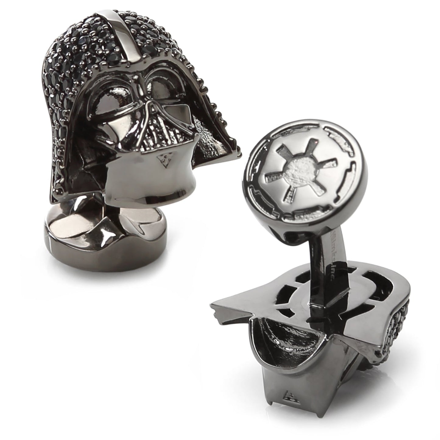 Star Wars Darth Vader Crystal 3D Cufflinks and 5-Stud Set
