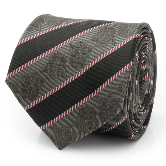 Star Wars Darth Vader Black and Gray Striped Tie