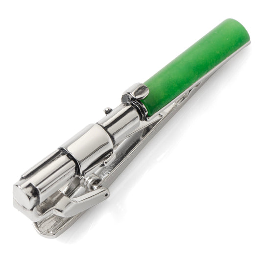 Green tie clip on a white background Star Wars Yoda LIGHTSABER Tie Clip