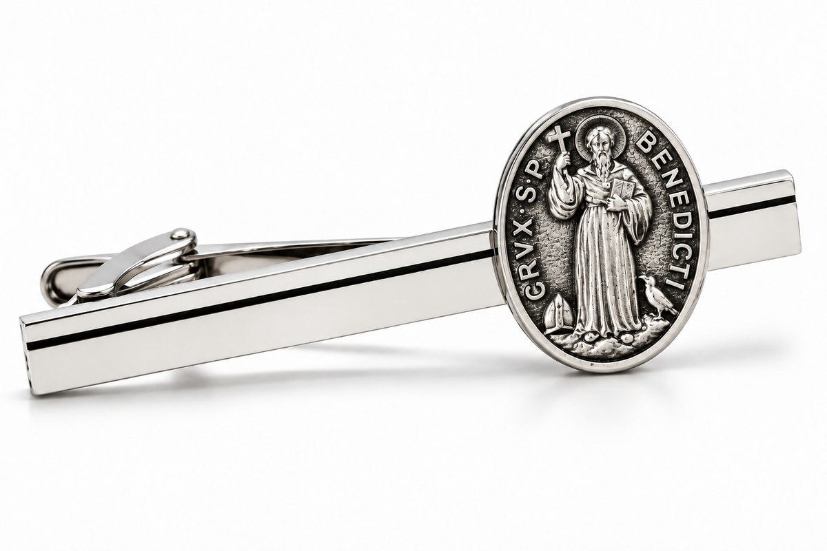 St. Benedict Medal Tie Clip 