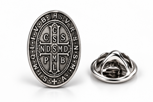 St. Benedict Cross Medal Lapel Pin