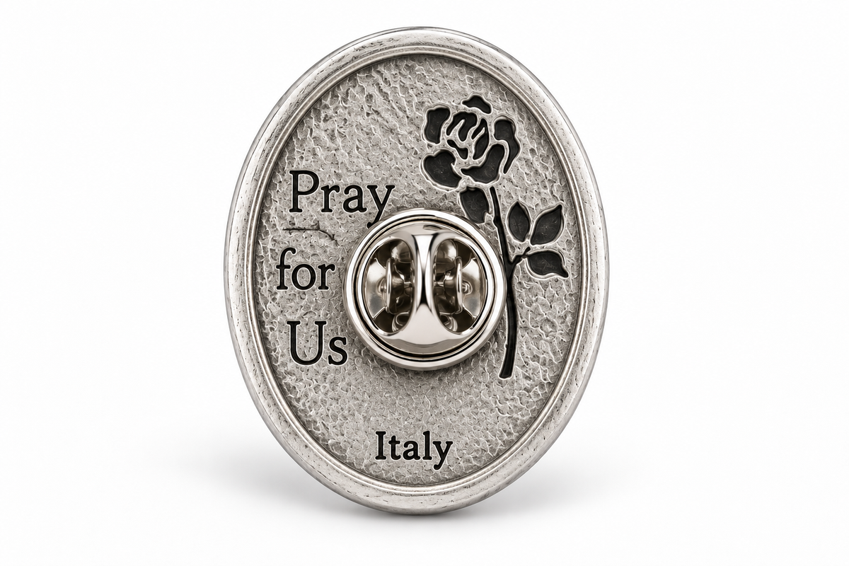 St. Carlo Acutis Lapel Pin backside clutch 