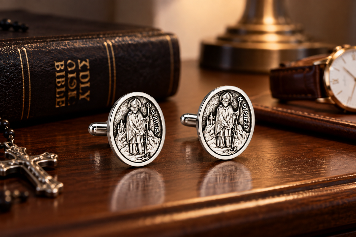 St. Patrick Cufflinks nightstand