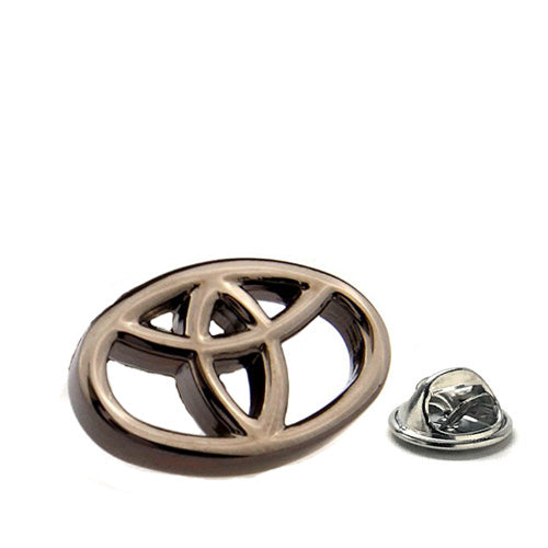 Toyota Lapel Pin Hood Emblem Gunmetal Finish Car Logo Comfort Car Enamel Pin