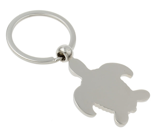 Turtle Bay Keychain Solid Silver Sea Turtle Charm Car Key Chain with Key Ring Turtle Lover Gift Bag Caribbean Purse Charm Cayman Island Turtle Park