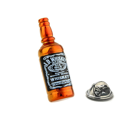 Whiskey Lapel Pin Hard Drinks Enamel Pin 3D Design Party Pin