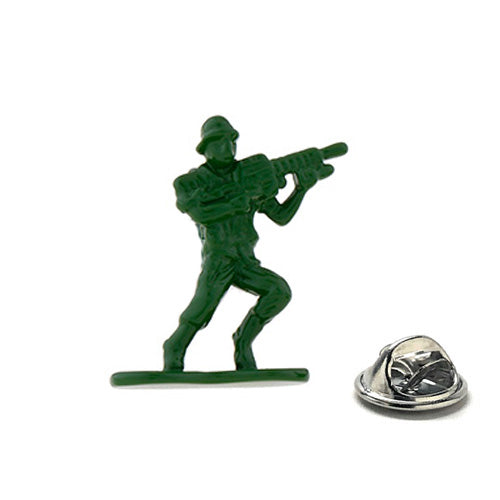 Army Men Lapel Pin Plastic Soldier Green Enamel Pin