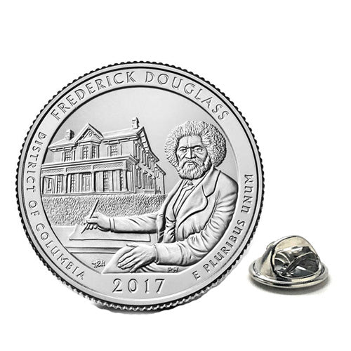 Frederick Douglass National Historic Site Coin Lapel Pin Uncirculated U.S. Quarter 2017 Tie Pin