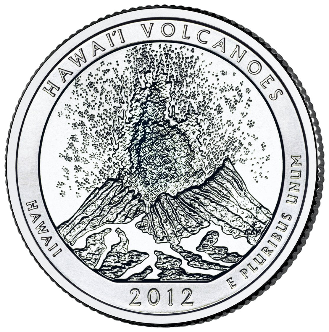 Hawaiʻi Volcanoes National Park Coin Lapel Pin Uncirculated U.S. Quarter 2012 Tie Pin Hawaii