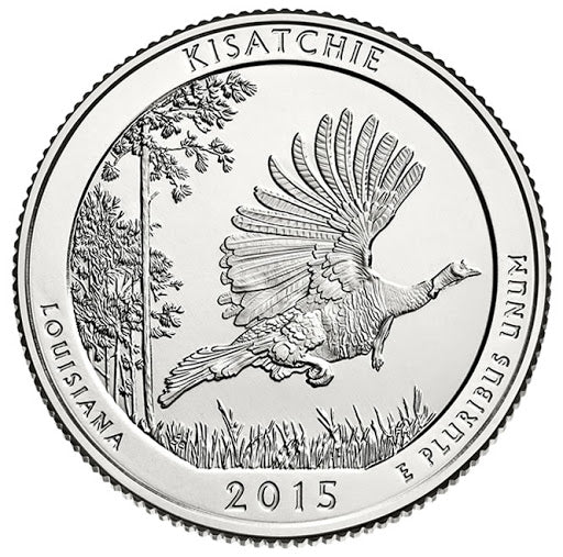 Kisatchie National Forest Coin Lapel Pin Uncirculated U.S. Quarter 2015 Tie Pin