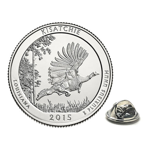 Kisatchie National Forest Coin Lapel Pin Uncirculated U.S. Quarter 2015 Tie Pin