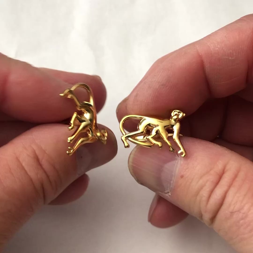 Gold Monkey Cufflinks
