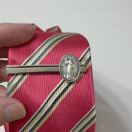 St. Benedict Medal Tie Clip 
