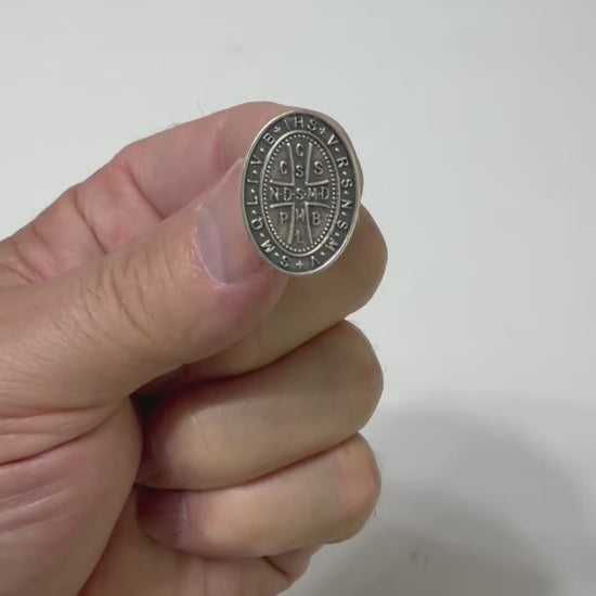St. Benedict Cross Medal Lapel Pin