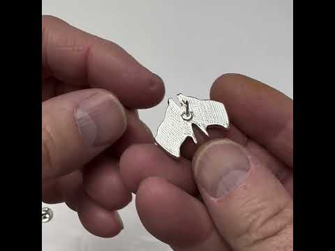 Racing Checkered Flag Lapel Pin – Black & White Enamel Motorsport Accessory