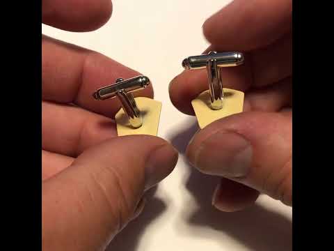 Movie Popcorn Cufflinks – Fun Red and White Theater Box Design for Movie Lovers