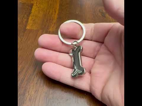 Dog Bone Keychain Silver Bone Charm Car Key Chain with Key Ring Dog Pet Gift Bag Purse Charm